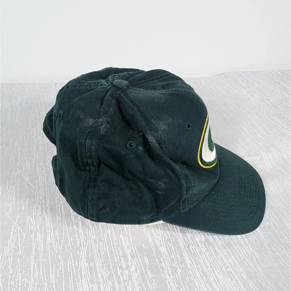 Vintage Anco Green Bay Packer Snapback Baseball Hat Green Classic